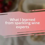 What I learned from sparkling wine experts